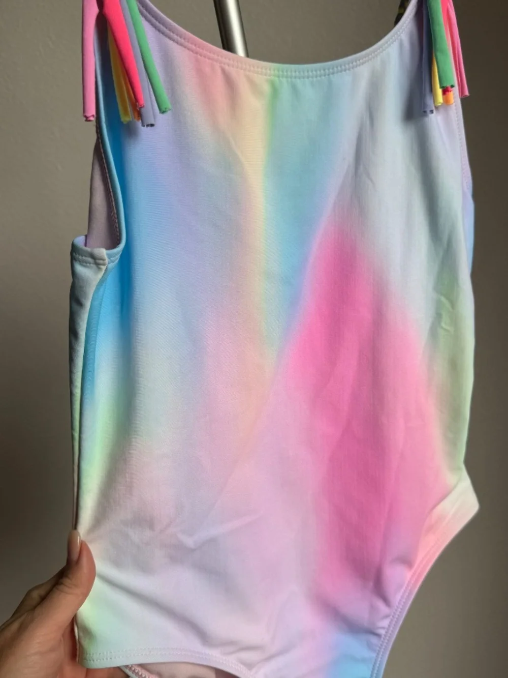 NWT Beach Lingo Girls Swimsuit One Piece Galaxy Rainbow Size 14